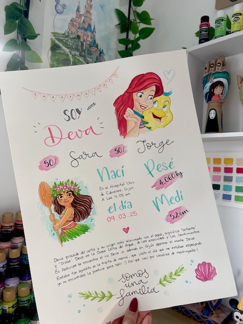 Lámina Bebé personalizada