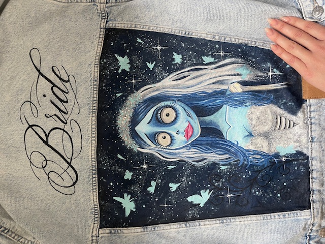 Chaqueta pintada a mano