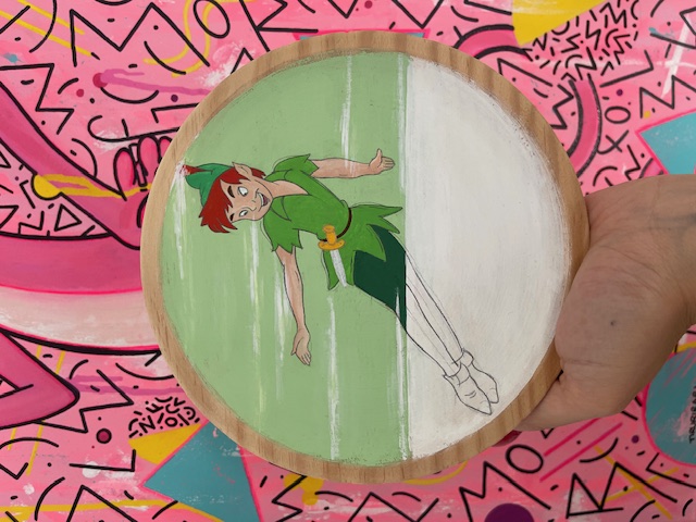 Plato de madera "Peter Pan"