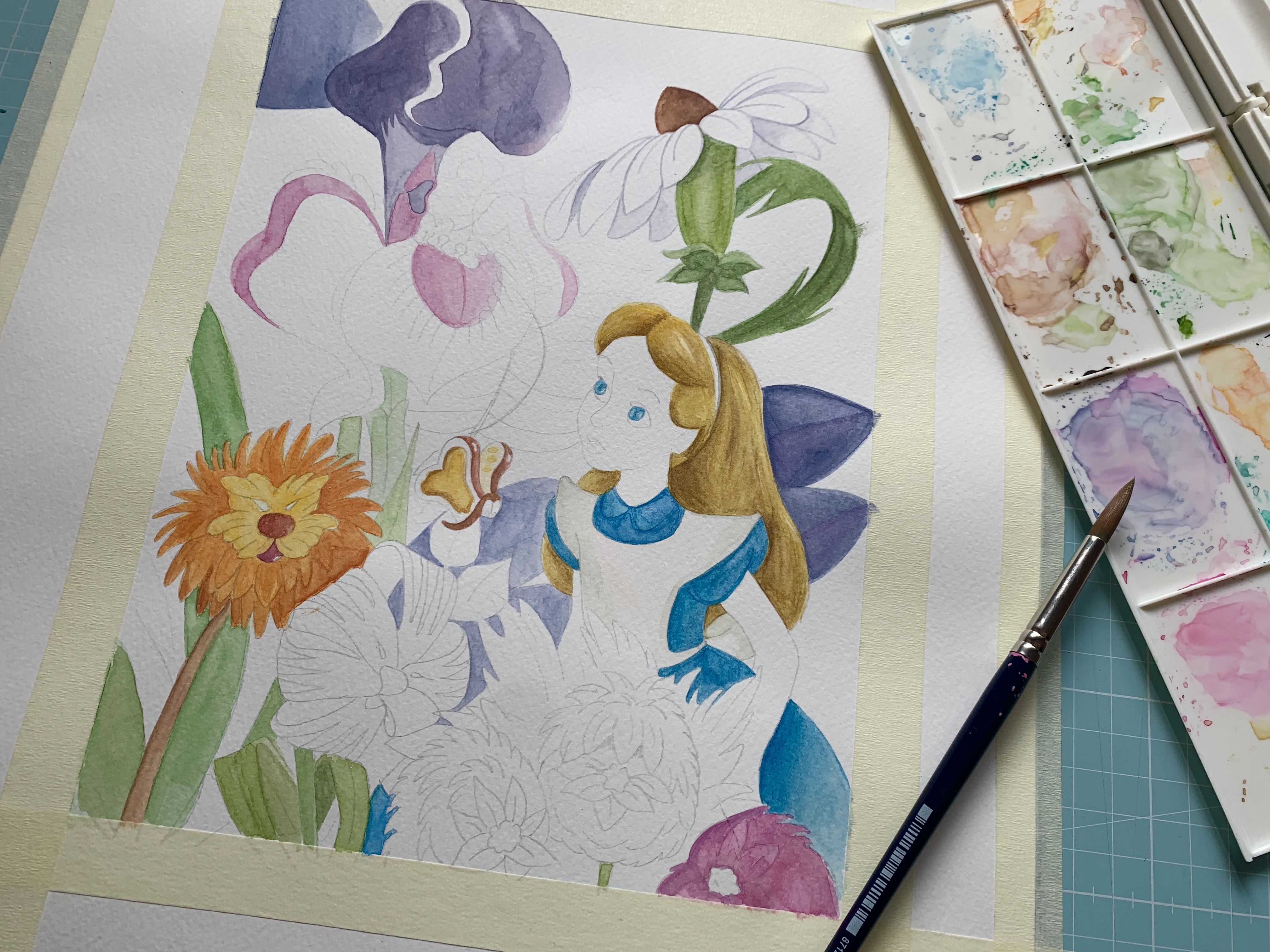 Lámina Alicia en el País de las Maravillas