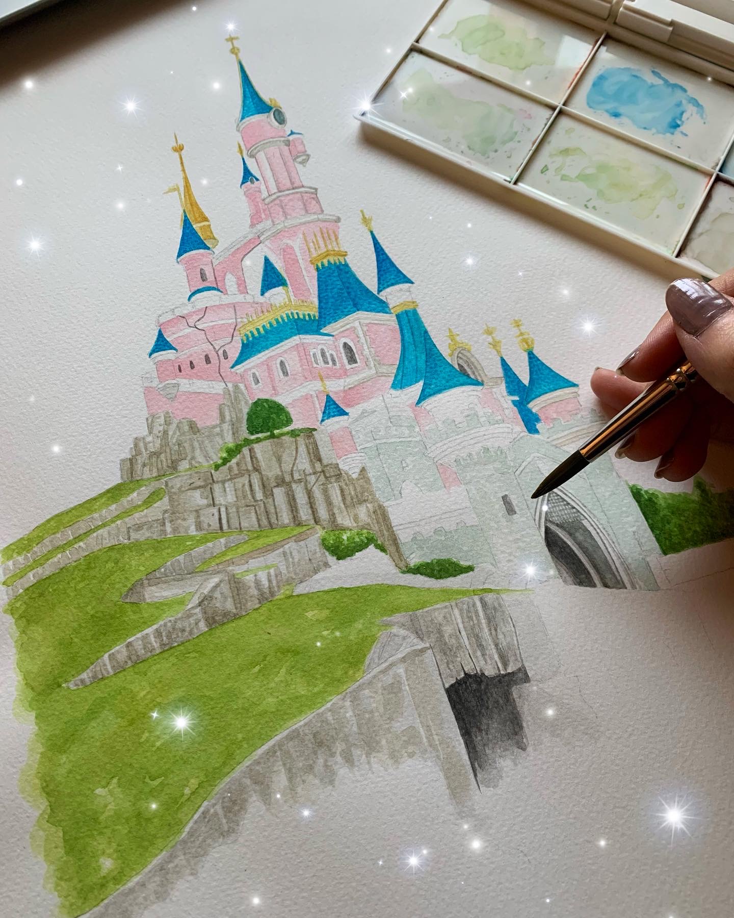 Ilustración Castillo Disneyland París