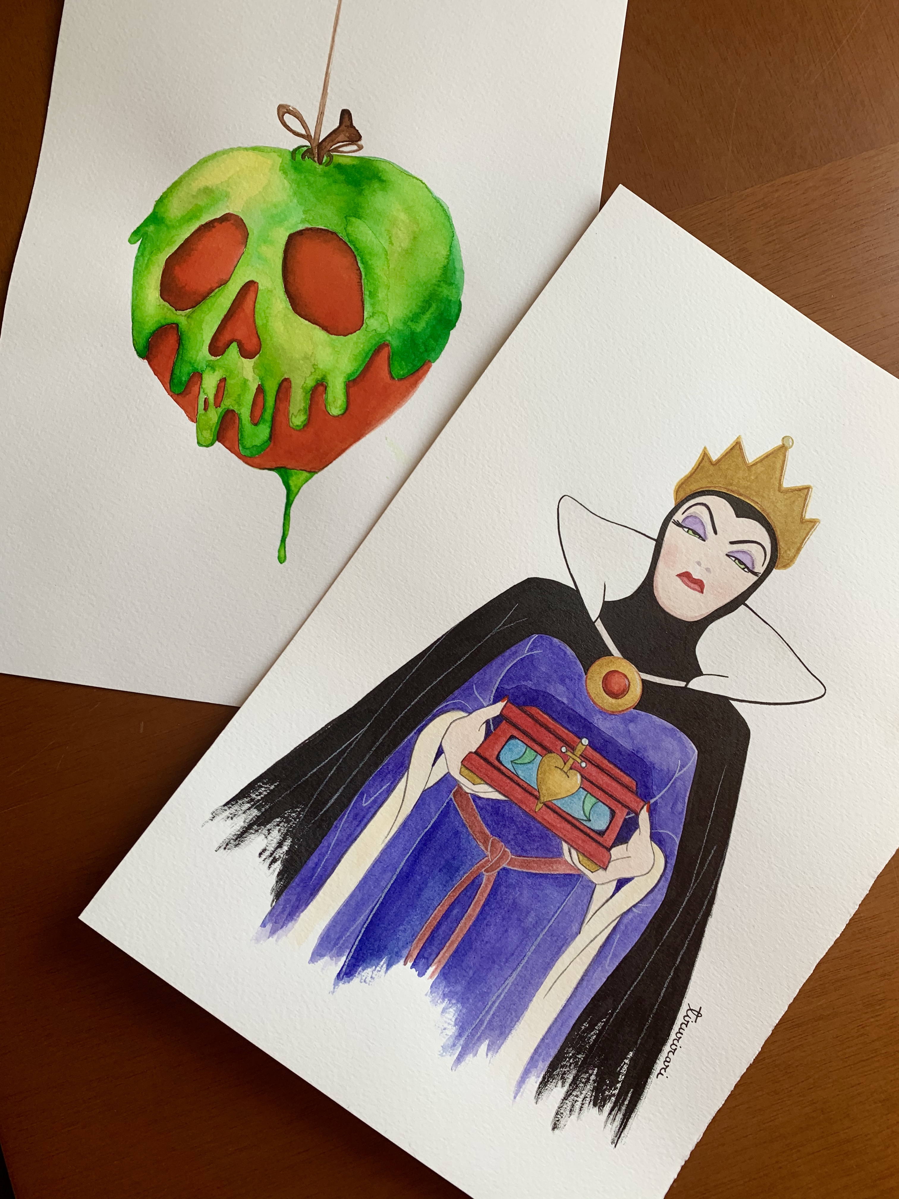 Ilustración Reina Grimhilde