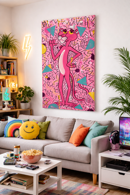 Cuadro original "PINK PHANTER"