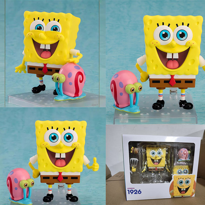 Nendoroid 10CM SpongeBob SquarePants 1926# Cartoon Anime PVC Figure Toy