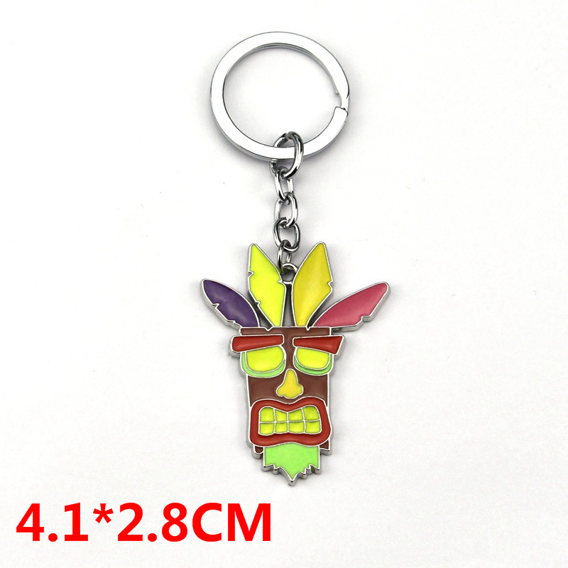 Crash Bandicoot Cartoon Pendant Wholesale Anime Alloy Keychains