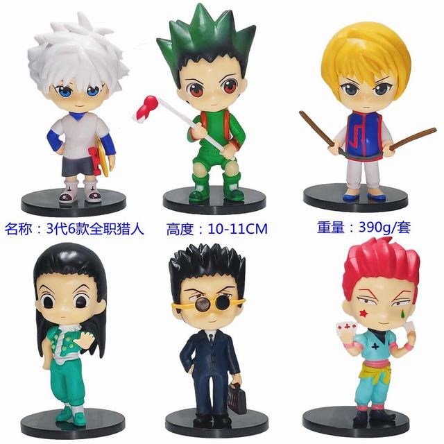 6PCS/SET 11CM 3 Ver. Hunter x Hunter Anime PVC Figure