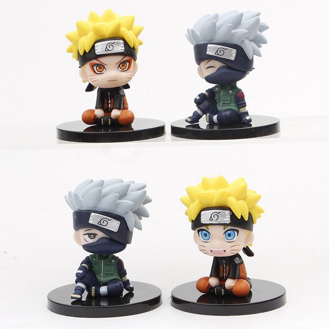 4pcs/set Naruto Toy Anime PVC Figure