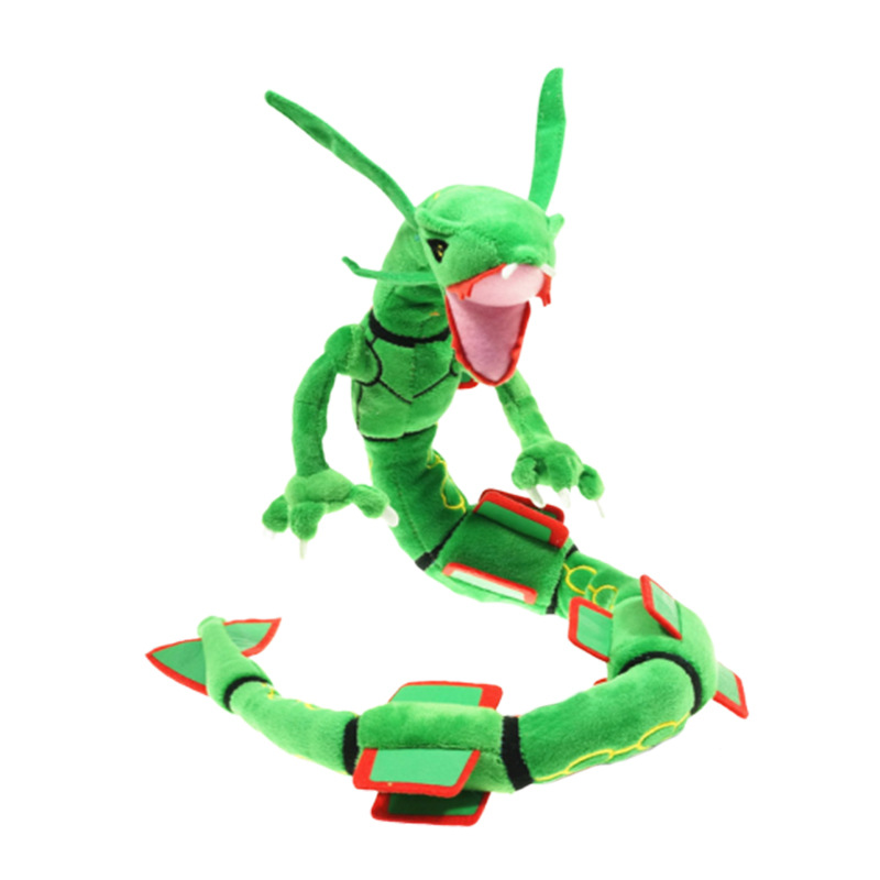 80CM Pokemon Rayquaza Cartoon For Kids Collectible Doll Anime Plush Toy