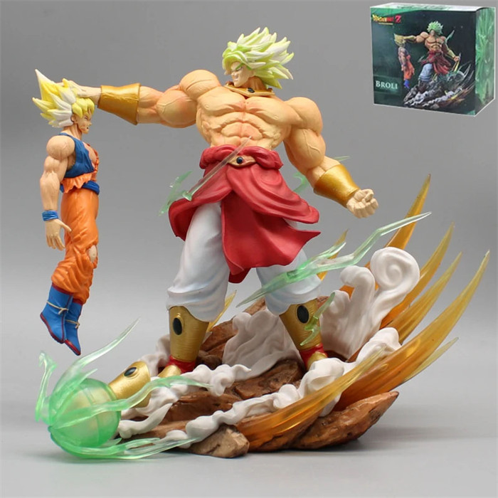 20CM Dragon Ball Z Broli VS Goku Cartoon PVC Anime Figure Toy