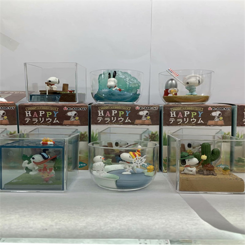 6PCS/SET Snoopy Cartoon Collection Toy PVC Anime Figure Toys