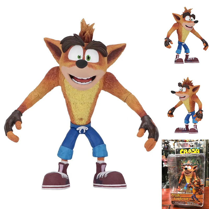 Crash Bandicoot Fuuny Game Model Cartoon Toy Statue Collection Anime PVC Action Figure