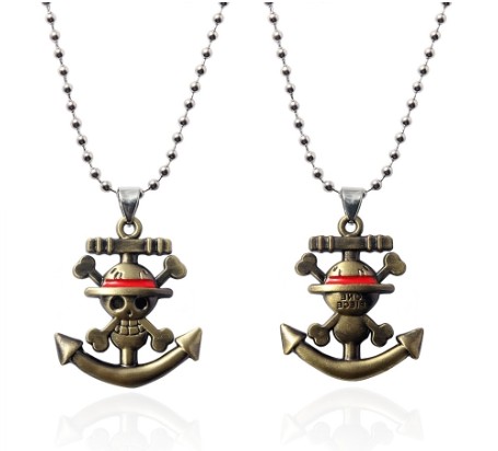 One Piece Cartoon Alloy Anime Necklace/Keychain
