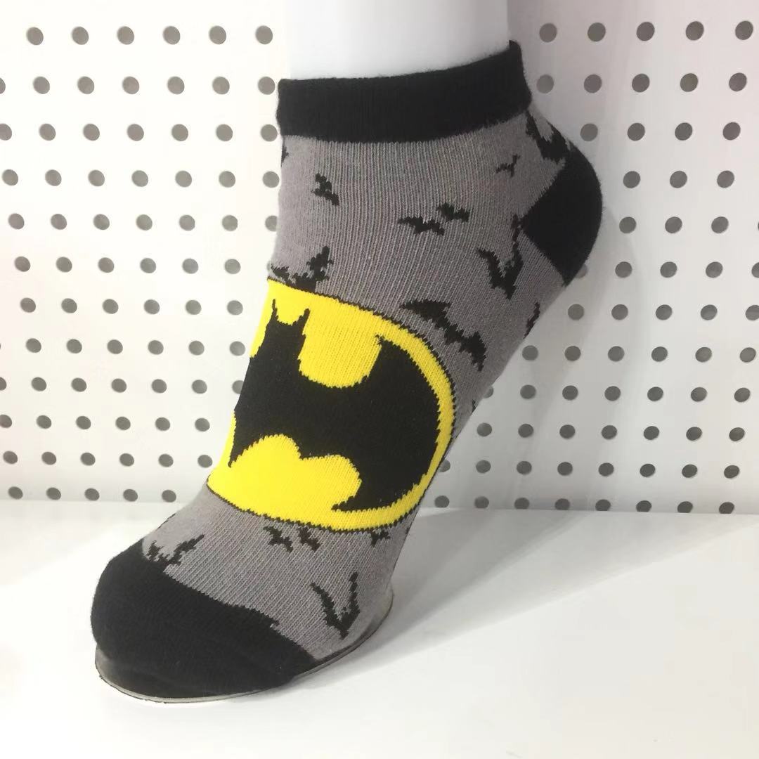 Batman Cotton Cosplay Cartoon For Adult Fashion Anime Short Socks