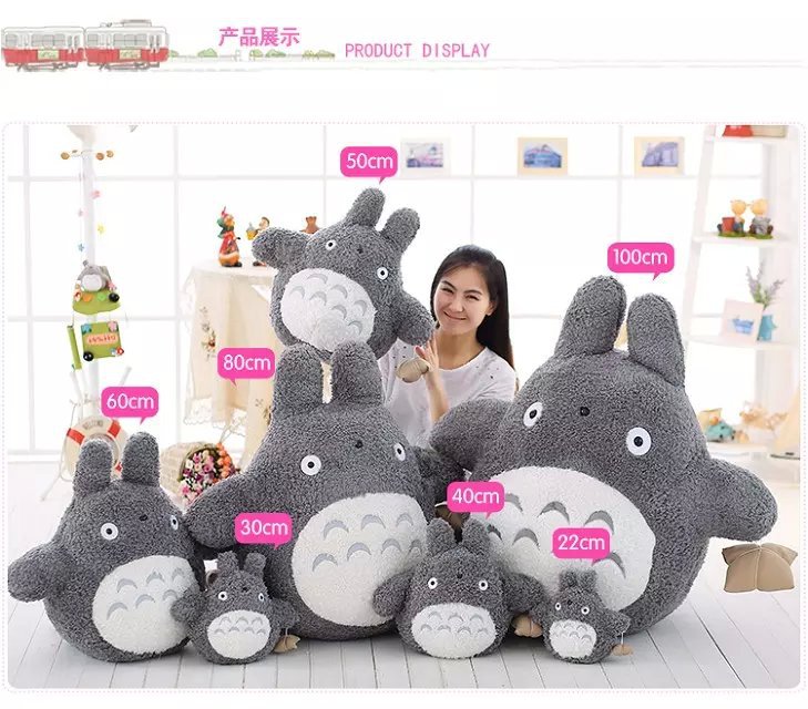 5 Sizes My Neighbor Totoro For Gift Cute Anime Plush Toy Doll