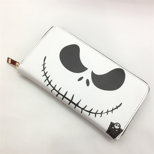 The Nightmare Before Christmas Movie Coin Purse Cosplay Anime PU Zipper Long Wallet