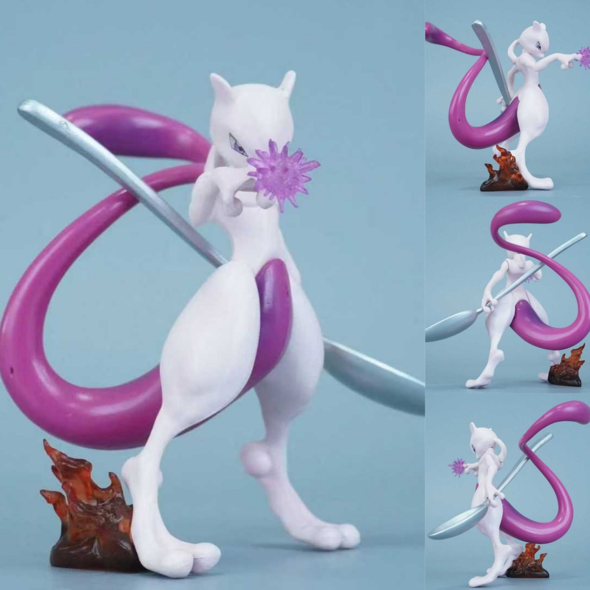 10CM Pokemon Mewtwo Cartoon Anime PVC Figures