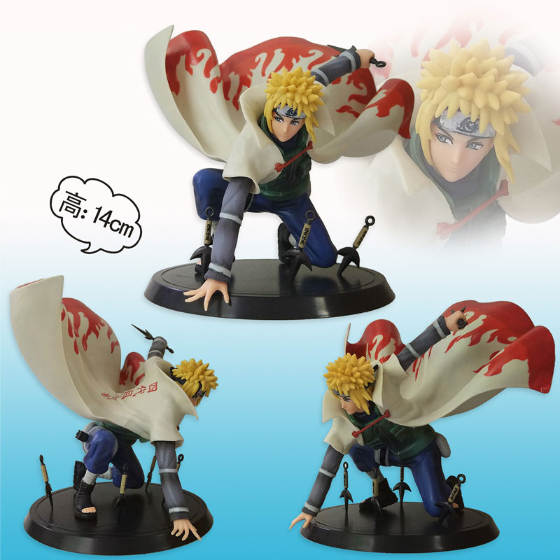 Naruto Namikaze Minat Cartoon Model Toys Japanese Anime Figure 14cm 755#