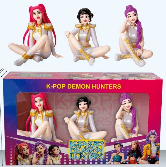 3PCS/SET 9.5CM K-Pop: Demon Hunters Cartoon Anime PVC Figures