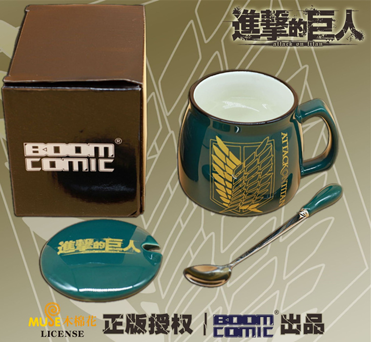 301-400ML Attack on Titan / Shingeki No Kyojin Anime Ceramic Cup Mug