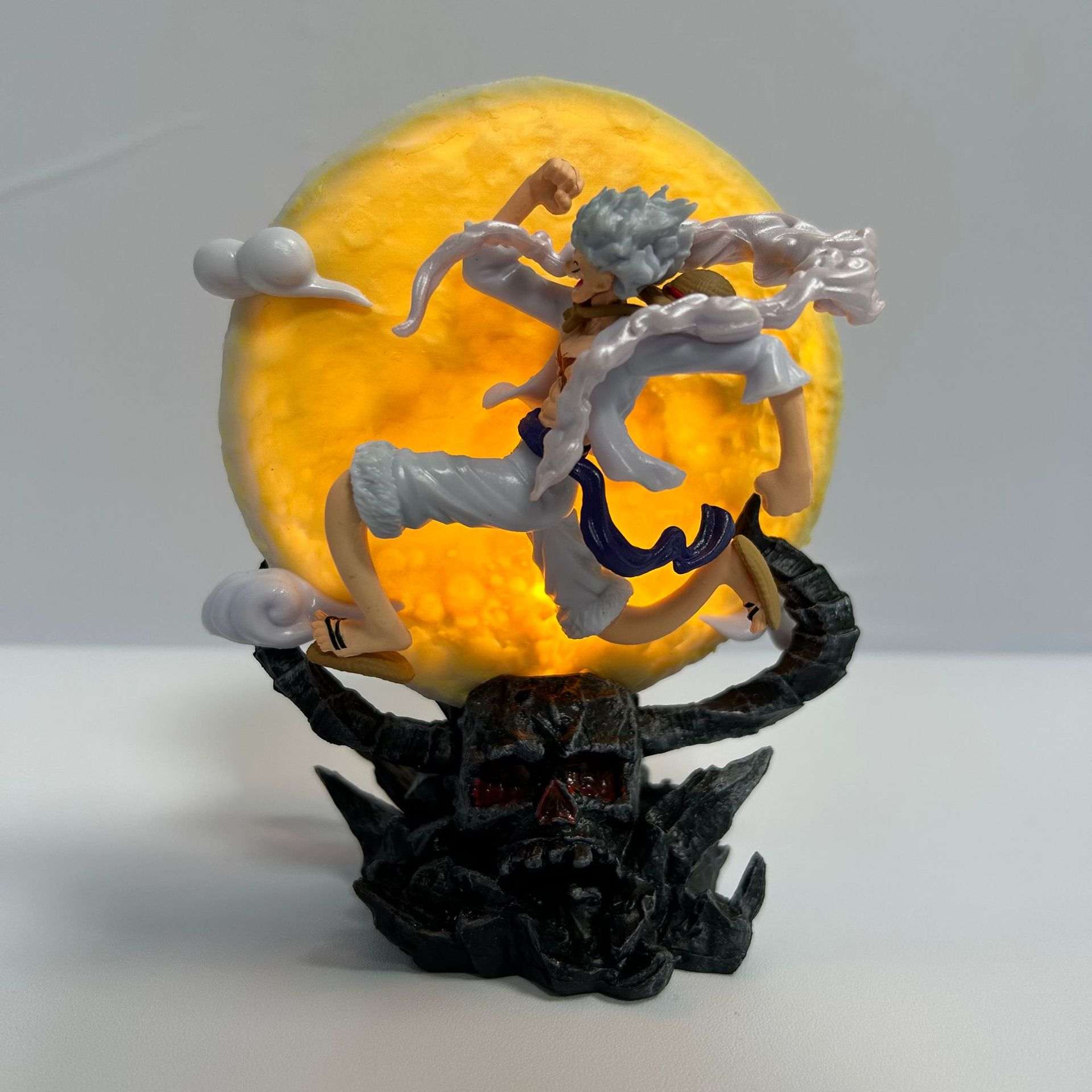 (with Light/Opp Bag)13.5cm One Piece Monkey D Luffy Cartoon Anime PVC Figure