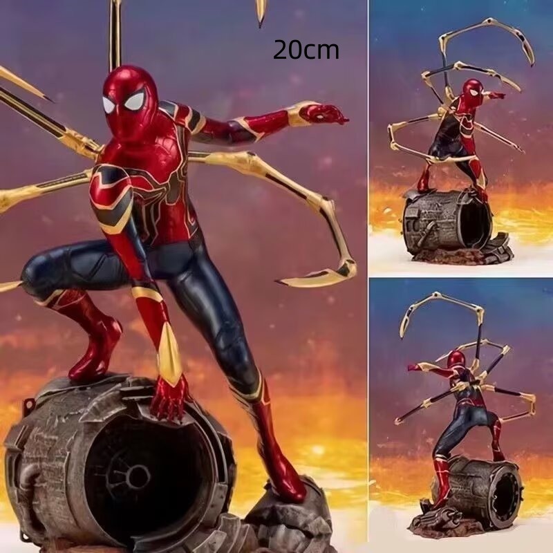 20cm Marvel's The Avengers Spider-Man PVC Anime Figure Toy