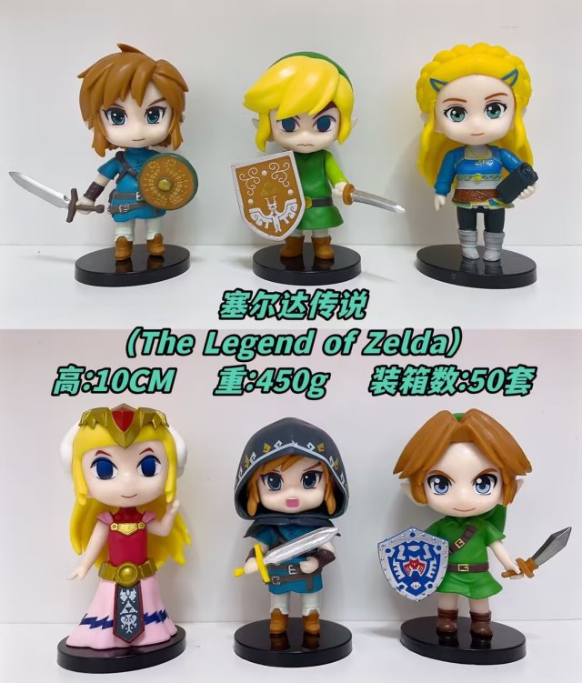 6PCS/SET 10CM The Legend Of Zelda Game PVC Toys Anime Figure
