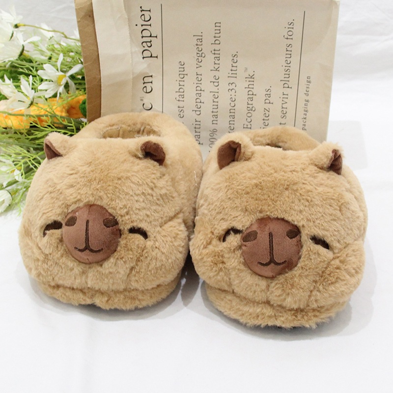 Capybara Cartoon Anime Plush Slipper