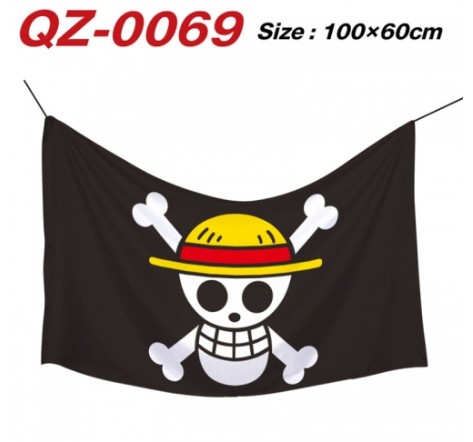 11 Styles One Piece Hot Sale Fancy Flag Anime Decoration Flag (No Flagpole)