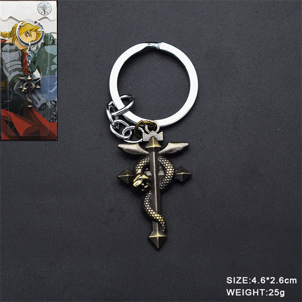Fullmetal Alchemist Alloy Cartoon Character Anime Keychain