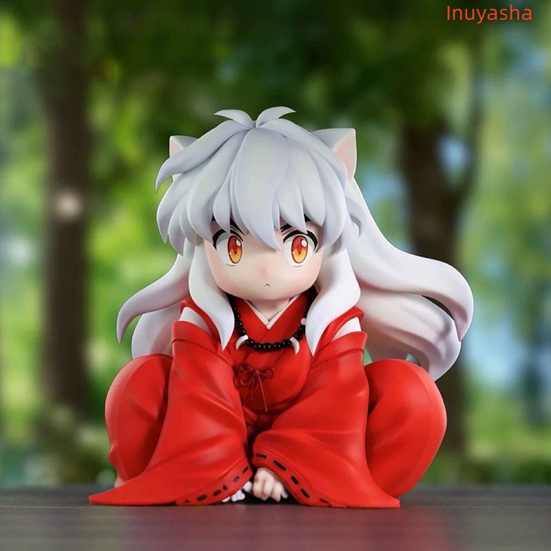 Inuyasha Squatting Cartoon Anime PVC Figure Toy