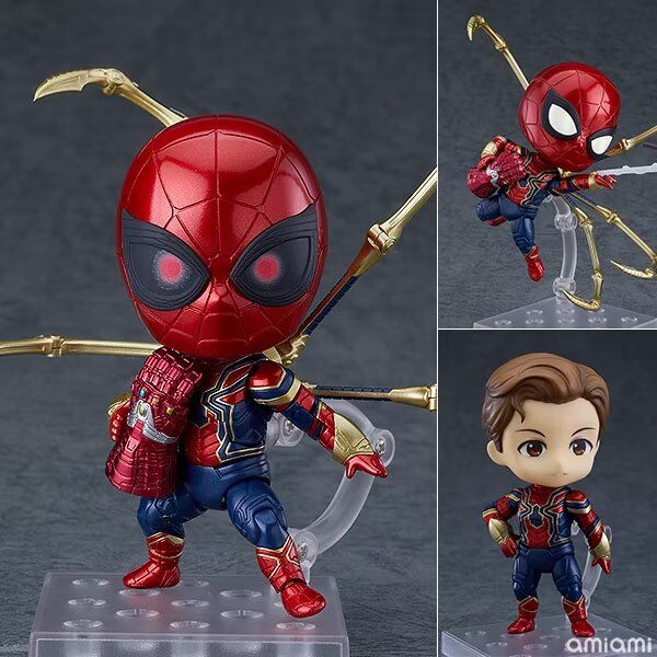 10CM Iron Spider Man Figure 1497#