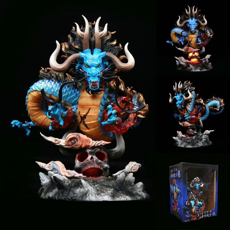 22CM One piece G5 Kaido Kaidou Dragon Cosplay Cartoon Statue Anime Figure Toy