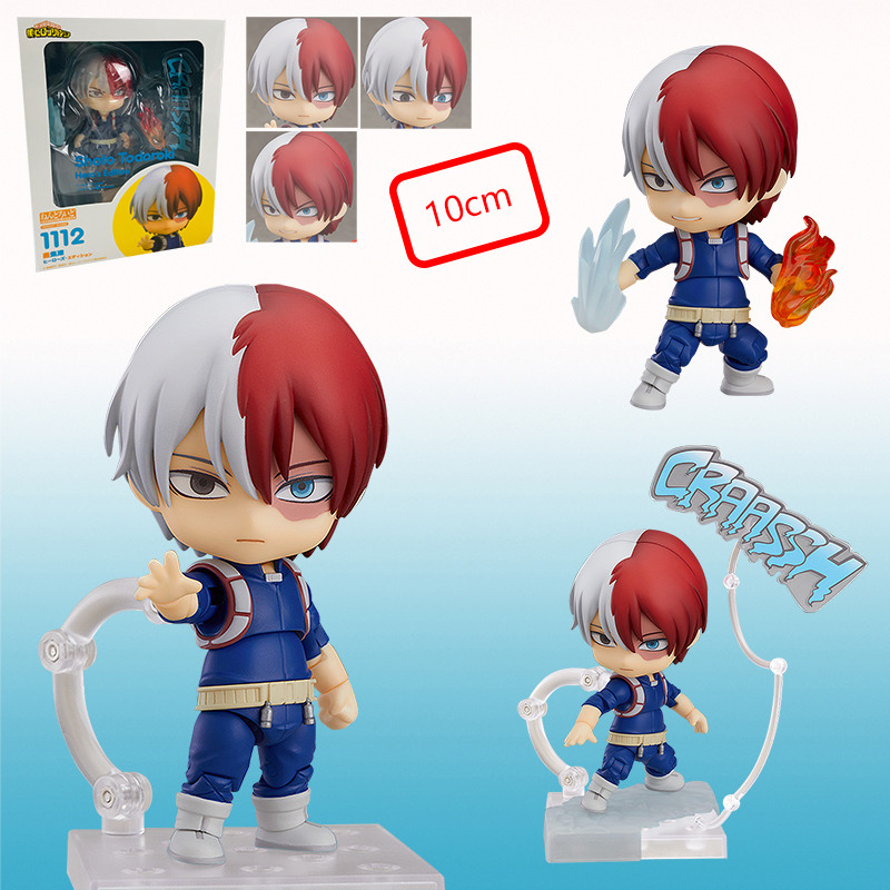Nendoroid My Hero Academia 1112# Todoroki Shouto Change Face Cosplay Model Toy Anime PVC Figure