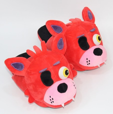 2 Styles Five Nights At Freddy's Cartoon Anime Plush Slipper