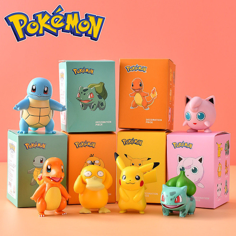 6PCS/SET 5-8CM Pokemon Cartoon Blind Box Anime PVC Figure Toy