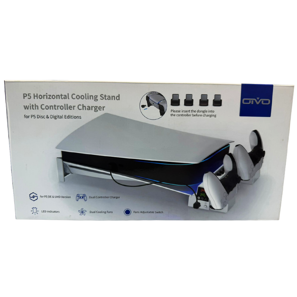 Ps5 Horizontal Cooling Stand With Controller Charger