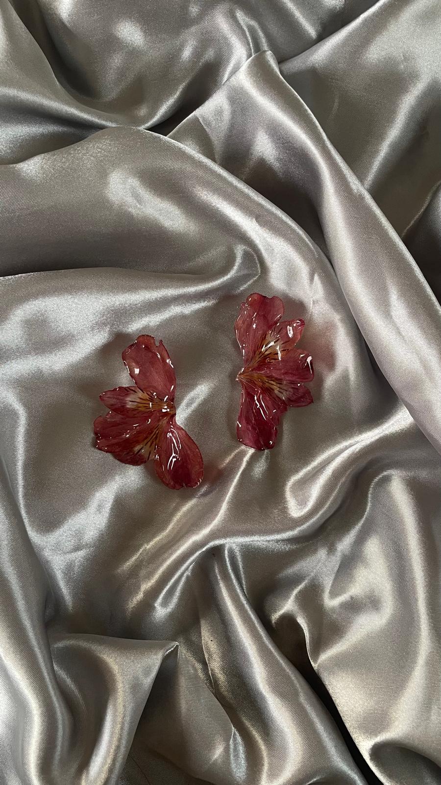 Boucle d'oreille hibiscus