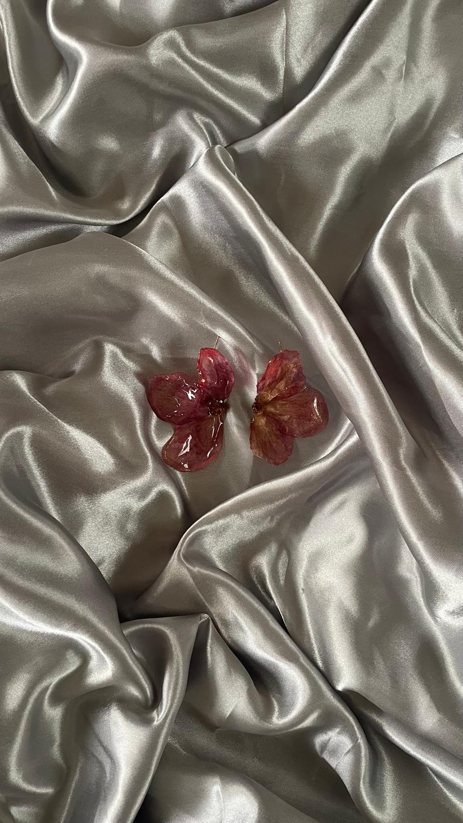 Boucle d'oreille hibiscus