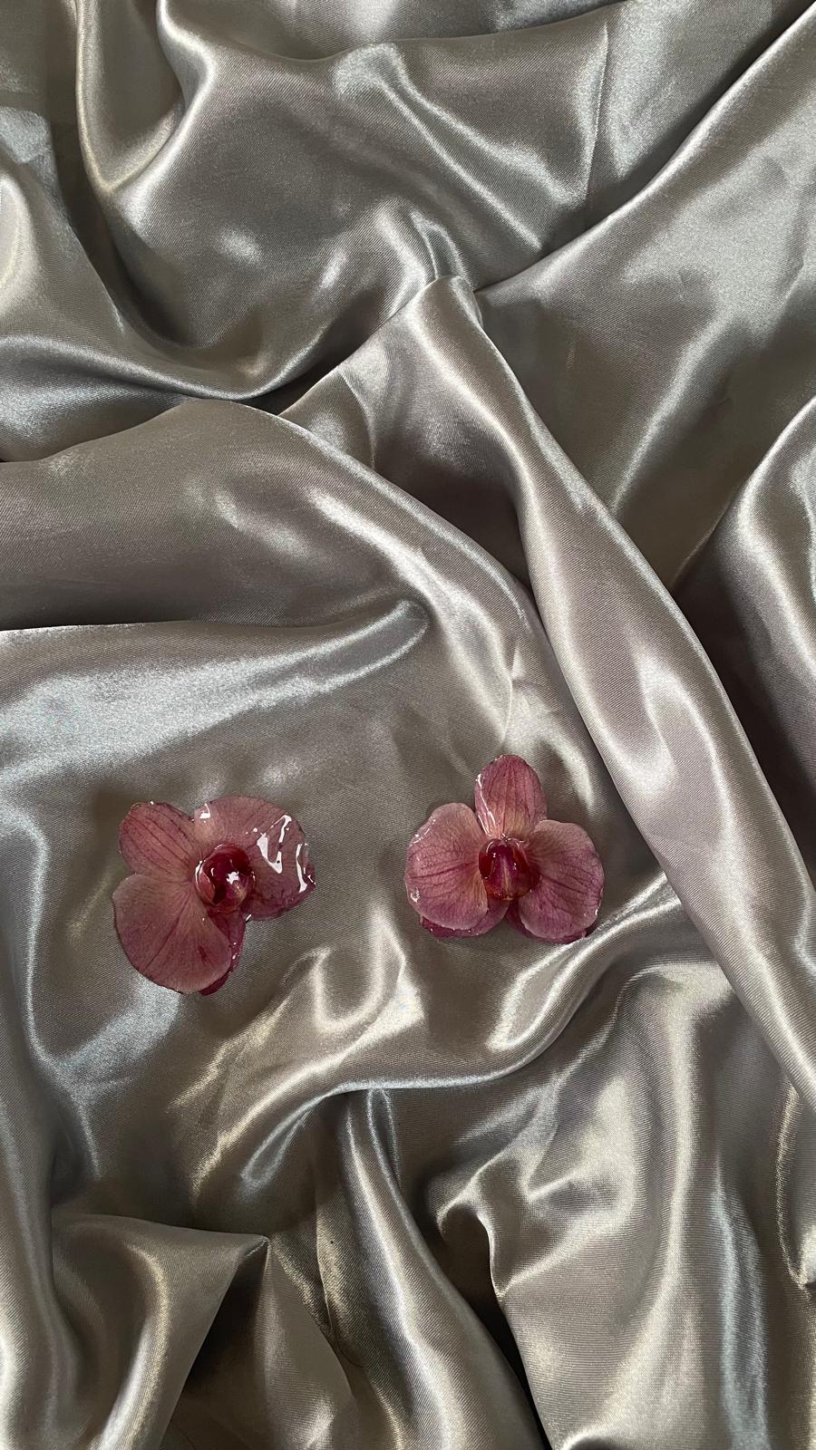 Boucle d'oreille hibiscus