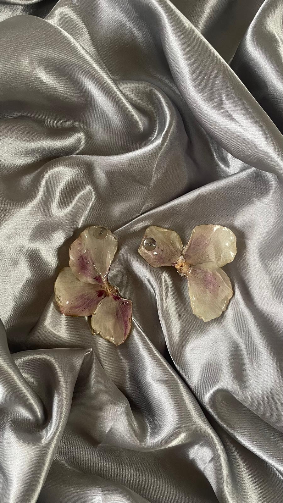 Boucle d'oreille hibiscus