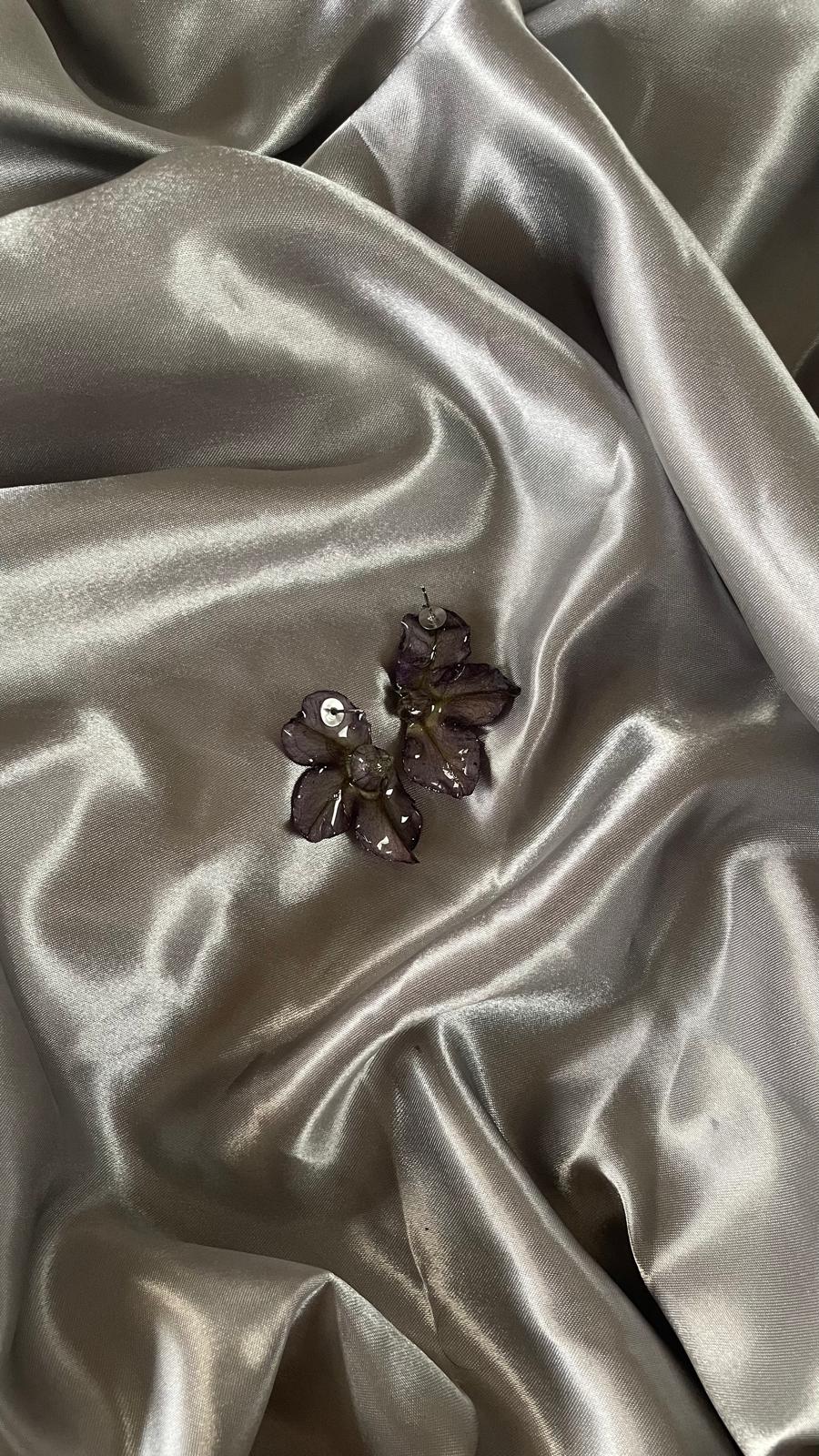 Boucle d'oreille hibiscus