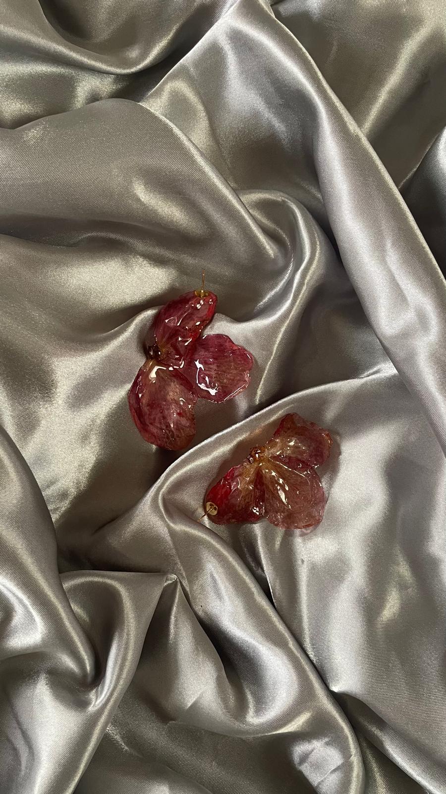 Boucle d'oreille hibiscus