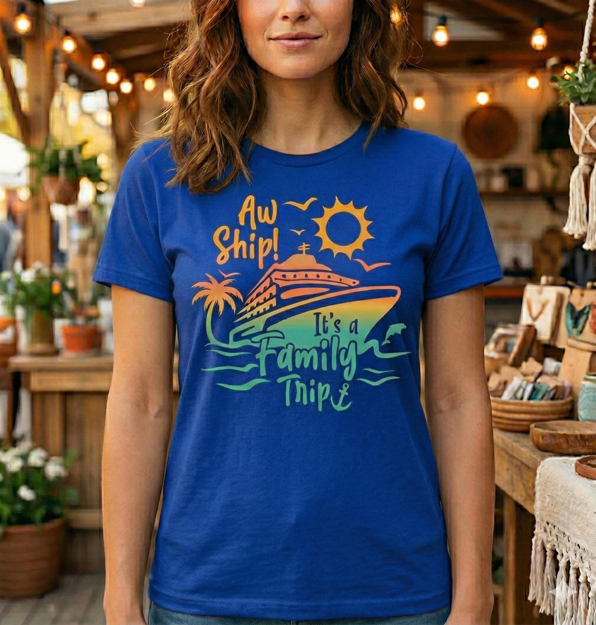 Aw Ship Cruise Shirt, Funny Cruise Vacation T-Shirt, Family Cruise Graphic Tee, Summer Travel Shirt, Cruise Lover Gift