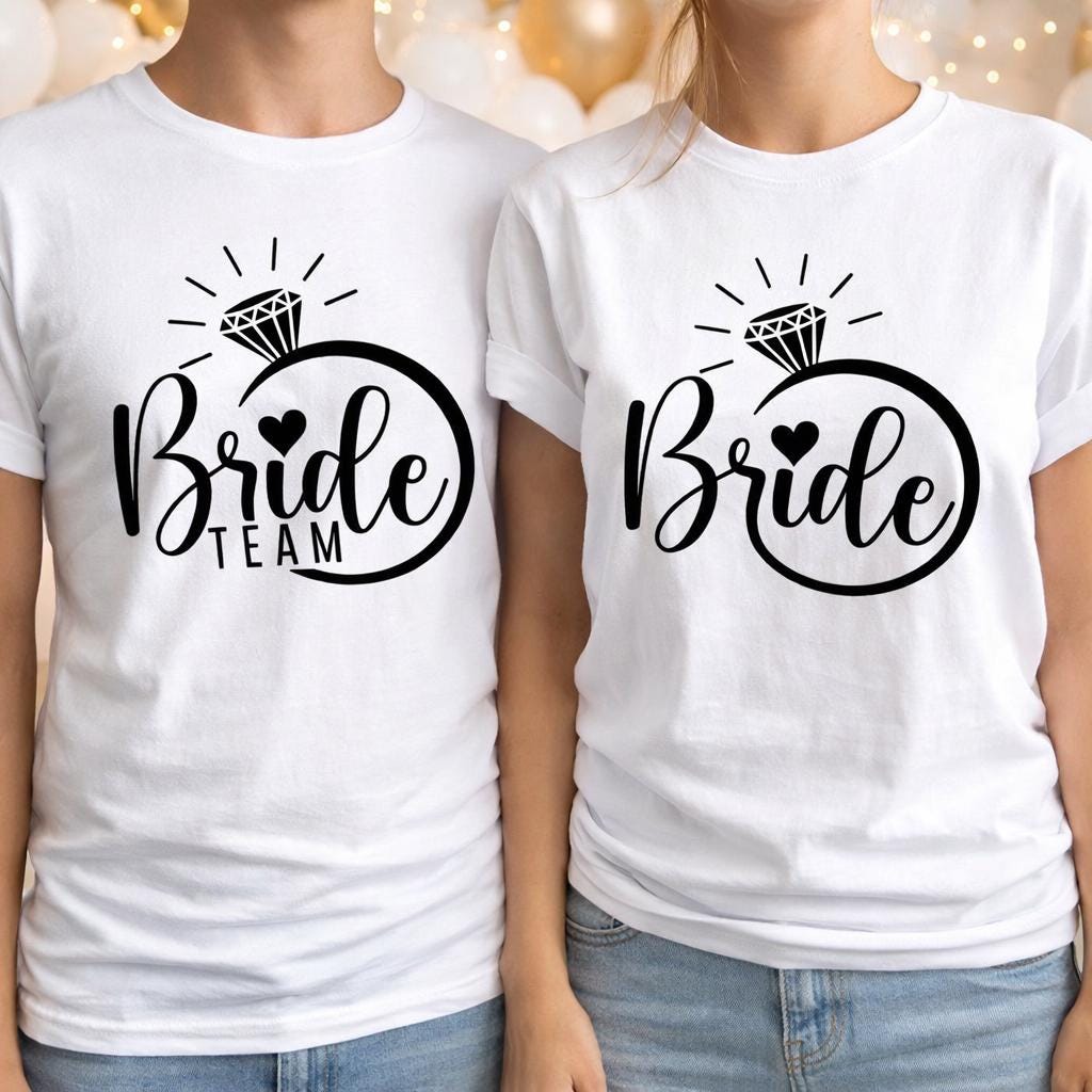 Bride Team Shirt, Bride Squad Matching Shirts, Bachelorette Party Shirts, Bridal Party Gift, Wedding Crew Tee