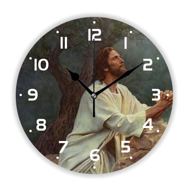Reloj de pared religioso