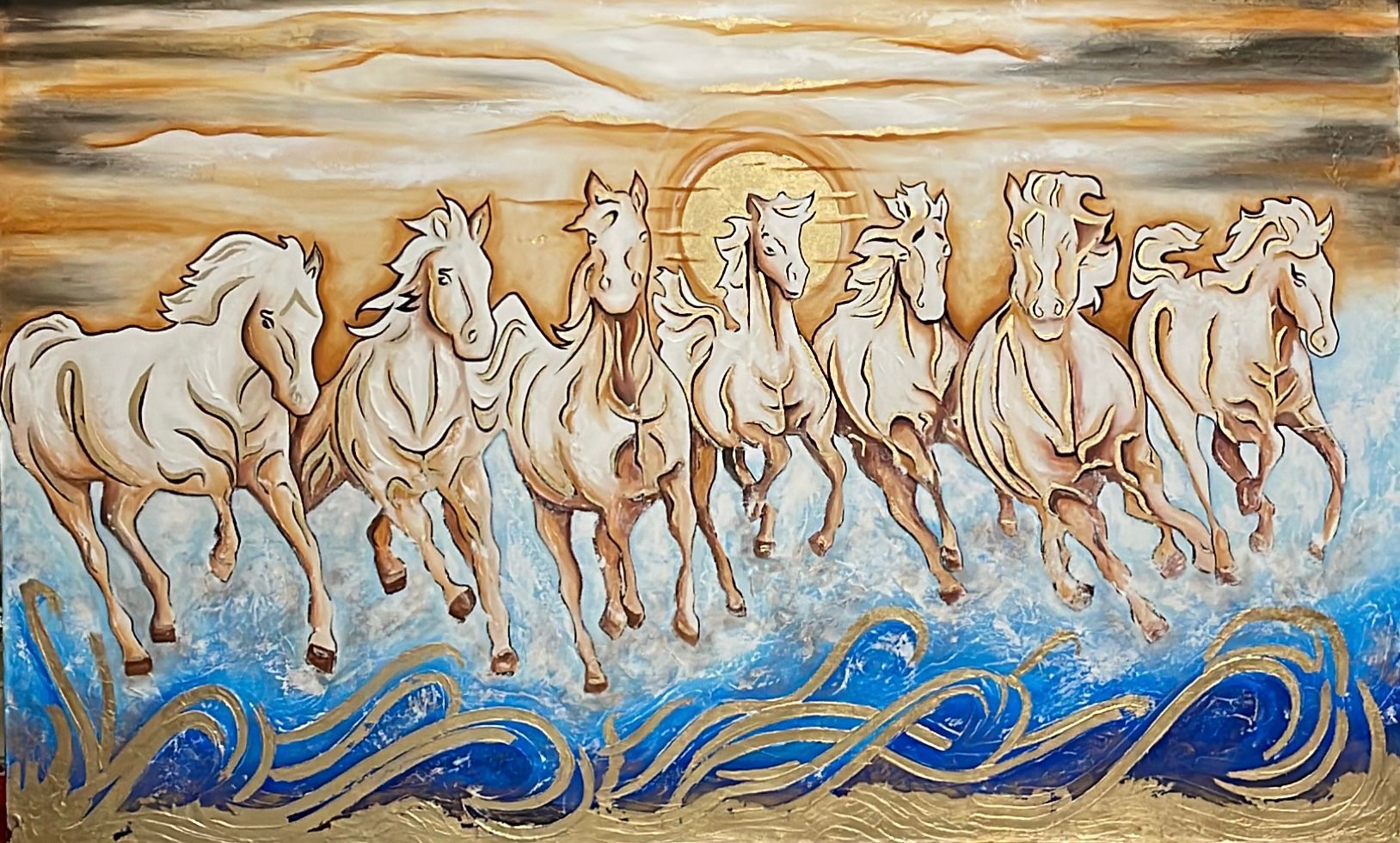 7 Running Horses of Prosperity