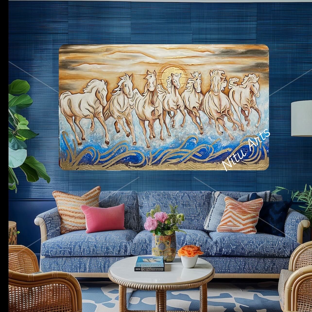 7 Running Horses of Prosperity