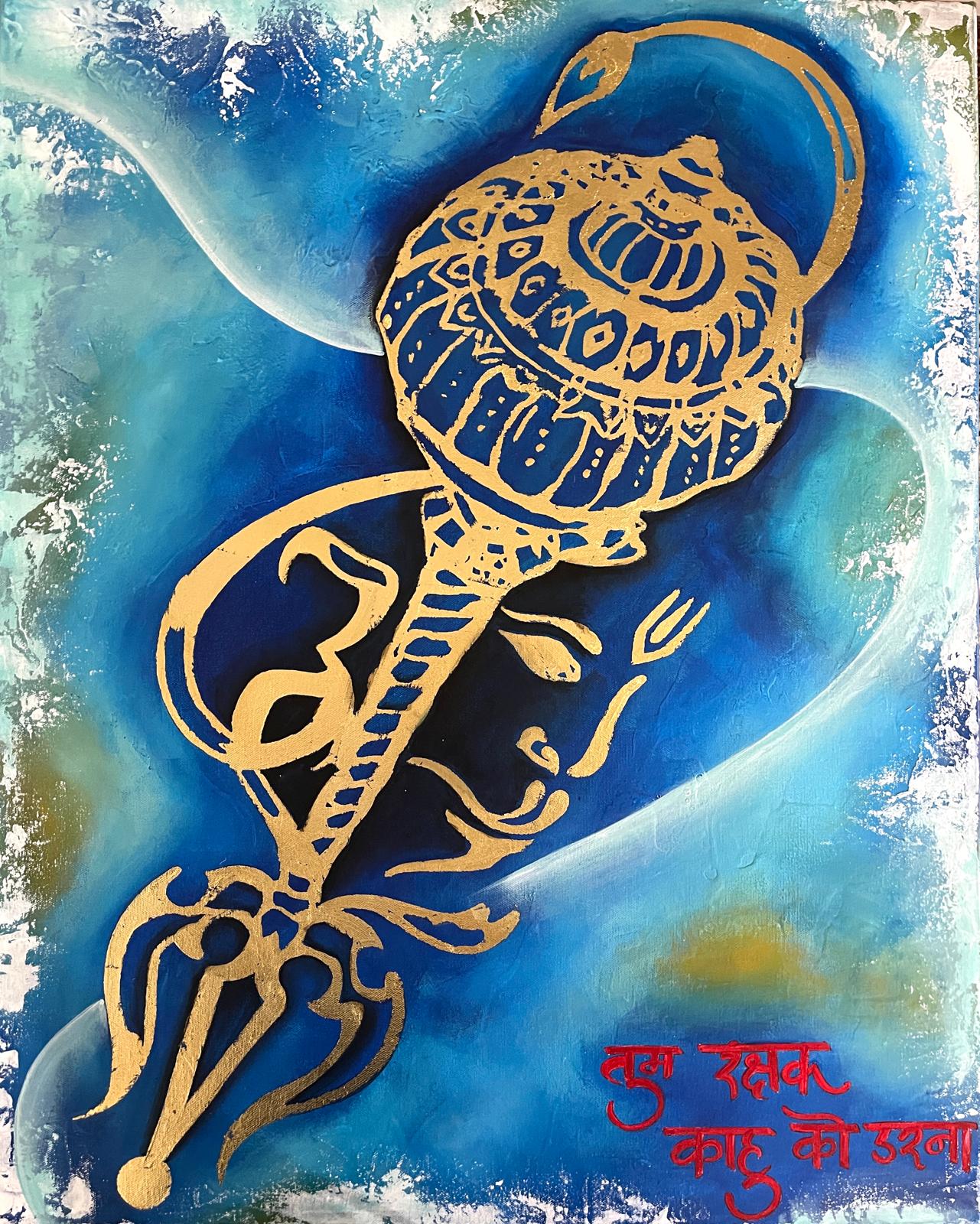 Golden Hanuman & Gada Vastu Art | The Ultimate Protector