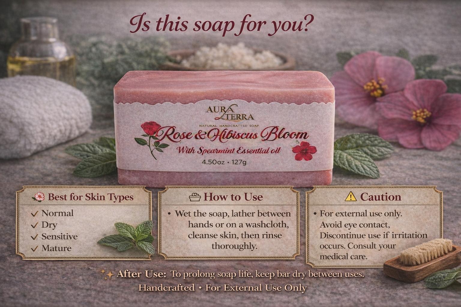 Rose & Hibiscus Bloom Soap