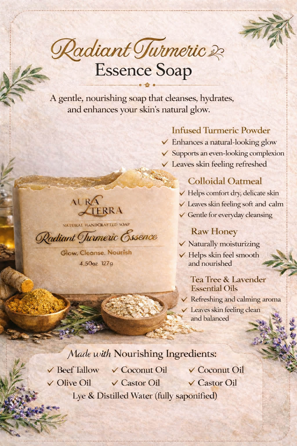 Radiant Turmeric Essence Soap